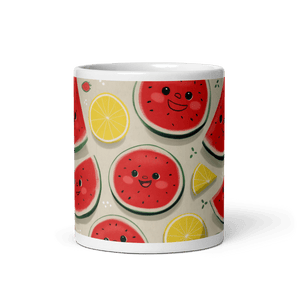 Strawberry Melonade White Glossy Mug - Cloutropolis