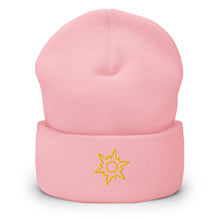 Cargar imagen en el visor de la galería, Sun Star Cuffed Beanie - EMBROIDERY - Cloutropolis