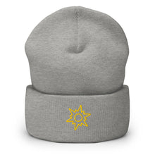 Cargar imagen en el visor de la galería, Sun Star Cuffed Beanie - EMBROIDERY - Cloutropolis