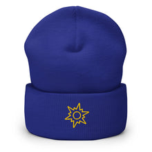 Cargar imagen en el visor de la galería, Sun Star Cuffed Beanie - EMBROIDERY - Cloutropolis