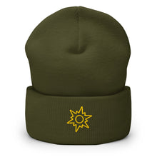 Cargar imagen en el visor de la galería, Sun Star Cuffed Beanie - EMBROIDERY - Cloutropolis