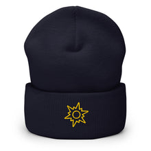 Cargar imagen en el visor de la galería, Sun Star Cuffed Beanie - EMBROIDERY - Cloutropolis