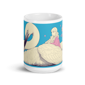 Swan Princess White Glossy Mug - mug - Cloutropolis