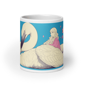 Swan Princess White Glossy Mug - mug - Cloutropolis