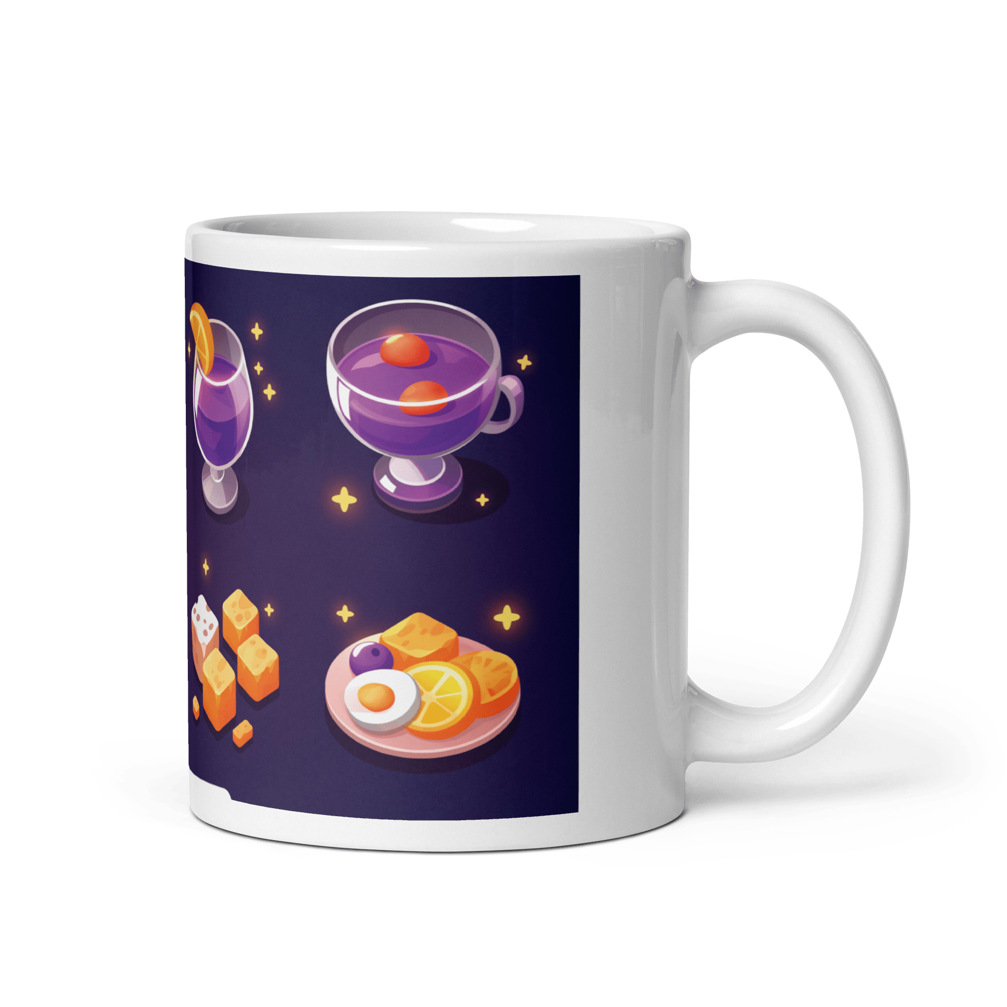 Swipe Up For Breakfast White Glossy Mug - mug - Cloutropolis