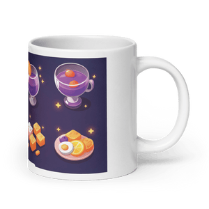 Swipe Up For Breakfast White Glossy Mug - mug - Cloutropolis