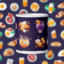 Load image into Gallery viewer, Swipe Up For Breakfast White Glossy Mug - mug - Cloutropolis