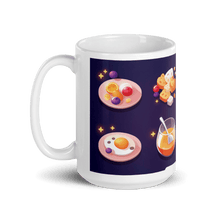 Load image into Gallery viewer, Swipe Up For Breakfast White Glossy Mug - mug - Cloutropolis