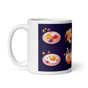 Swipe Up For Breakfast White Glossy Mug - mug - Cloutropolis