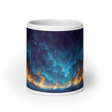 Load image into Gallery viewer, Night of Fire White Glossy Mug