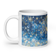 Load image into Gallery viewer, Night&#39;s Gleaming Resplendence White Glossy Mug