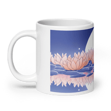 画像をギャラリー ビューアに読み込みます、 Zen: Full Moon Lotus White Glossy Mug - Cloutropolis