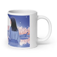 画像をギャラリー ビューアに読み込みます、 Zen: Full Moon Lotus White Glossy Mug - Cloutropolis