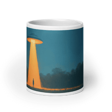 Load image into Gallery viewer, Abduction! White Glossy Mug - Cloutropolis