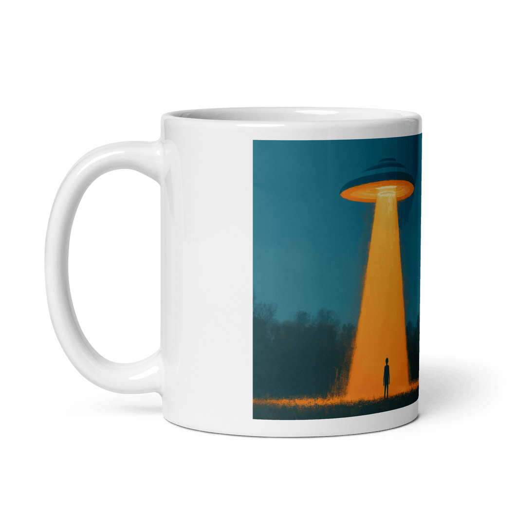 Abduction! White Glossy Mug - Cloutropolis