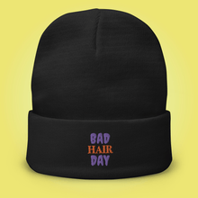 Load image into Gallery viewer, Bad Hair Day Embroidered Beanie - Cloutropolis