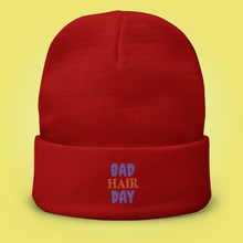 Load image into Gallery viewer, Bad Hair Day Embroidered Beanie - Cloutropolis