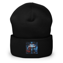 Load image into Gallery viewer, Blue and Red Twins Cuffed Art Beanie - Cloutropolis