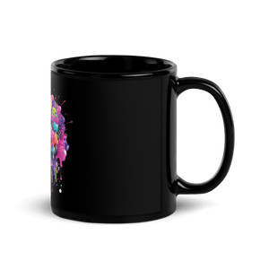 Burst Vision Black Glossy Mug - Cups - Cloutropolis