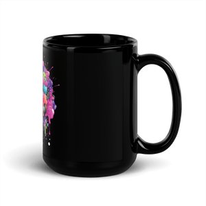 Burst Vision Black Glossy Mug - Cups - Cloutropolis