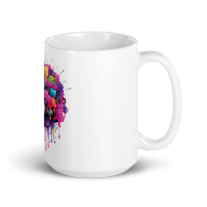 Burst Vision White Glossy Mug - Cups - Cloutropolis