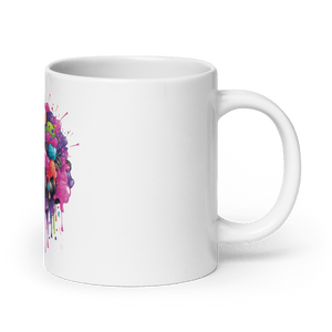 Burst Vision White Glossy Mug - Cups - Cloutropolis