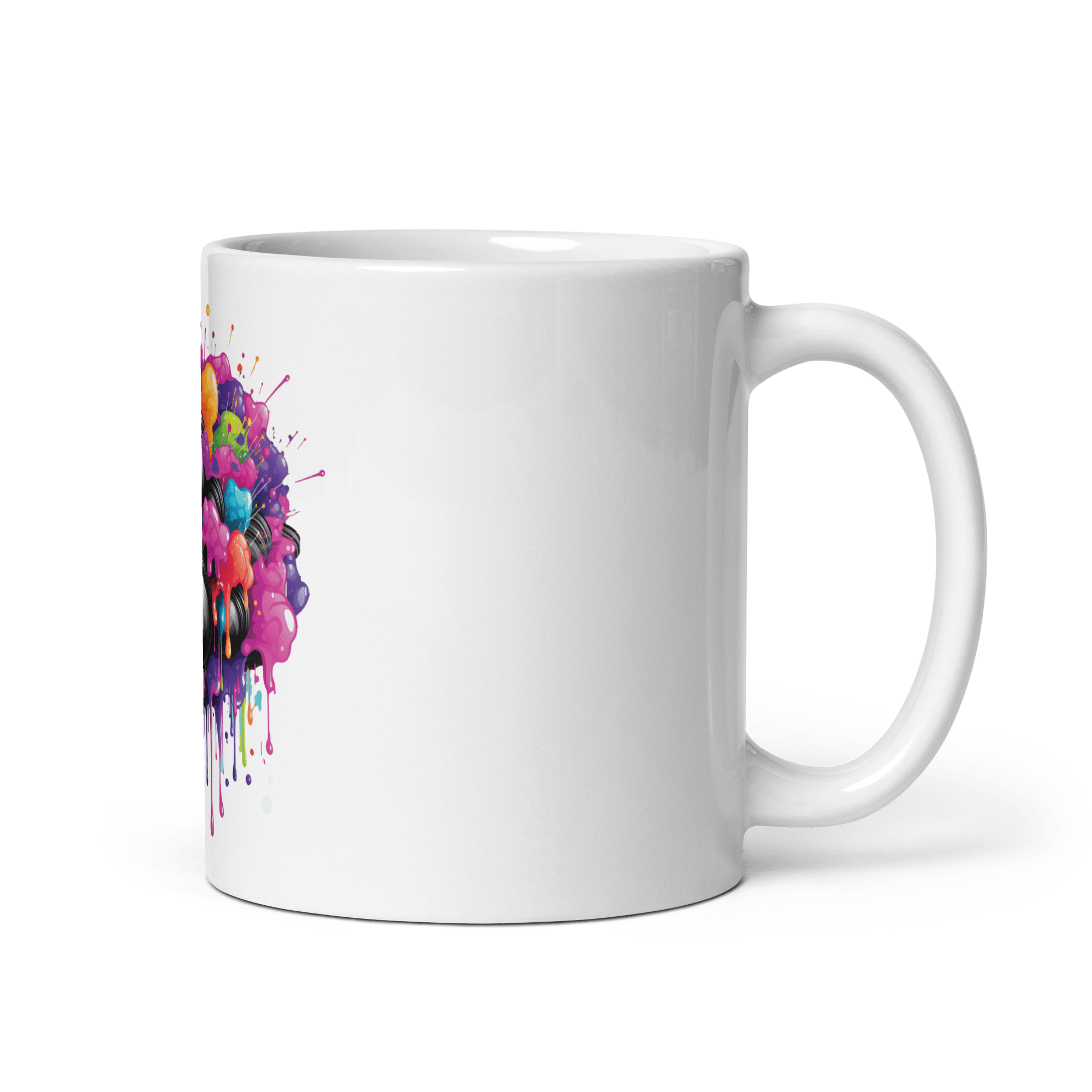 Burst Vision White Glossy Mug - Cups - Cloutropolis