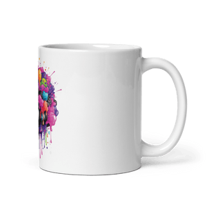 Burst Vision White Glossy Mug - Cups - Cloutropolis