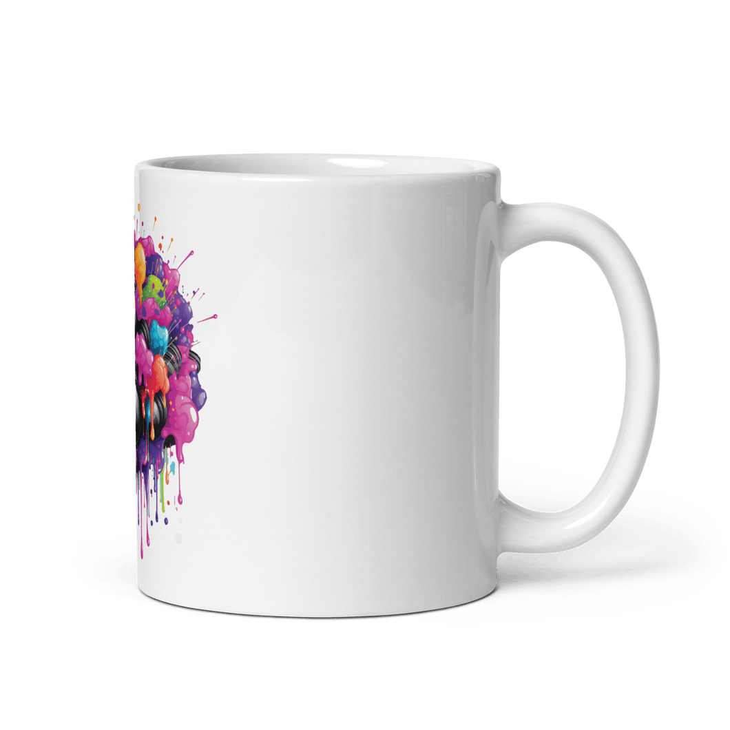 Burst Vision White Glossy Mug - Cups - Cloutropolis