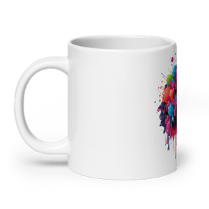 Burst Vision White Glossy Mug - Cups - Cloutropolis