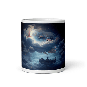 Dream Fish White Glossy Mug - Cups - Cloutropolis