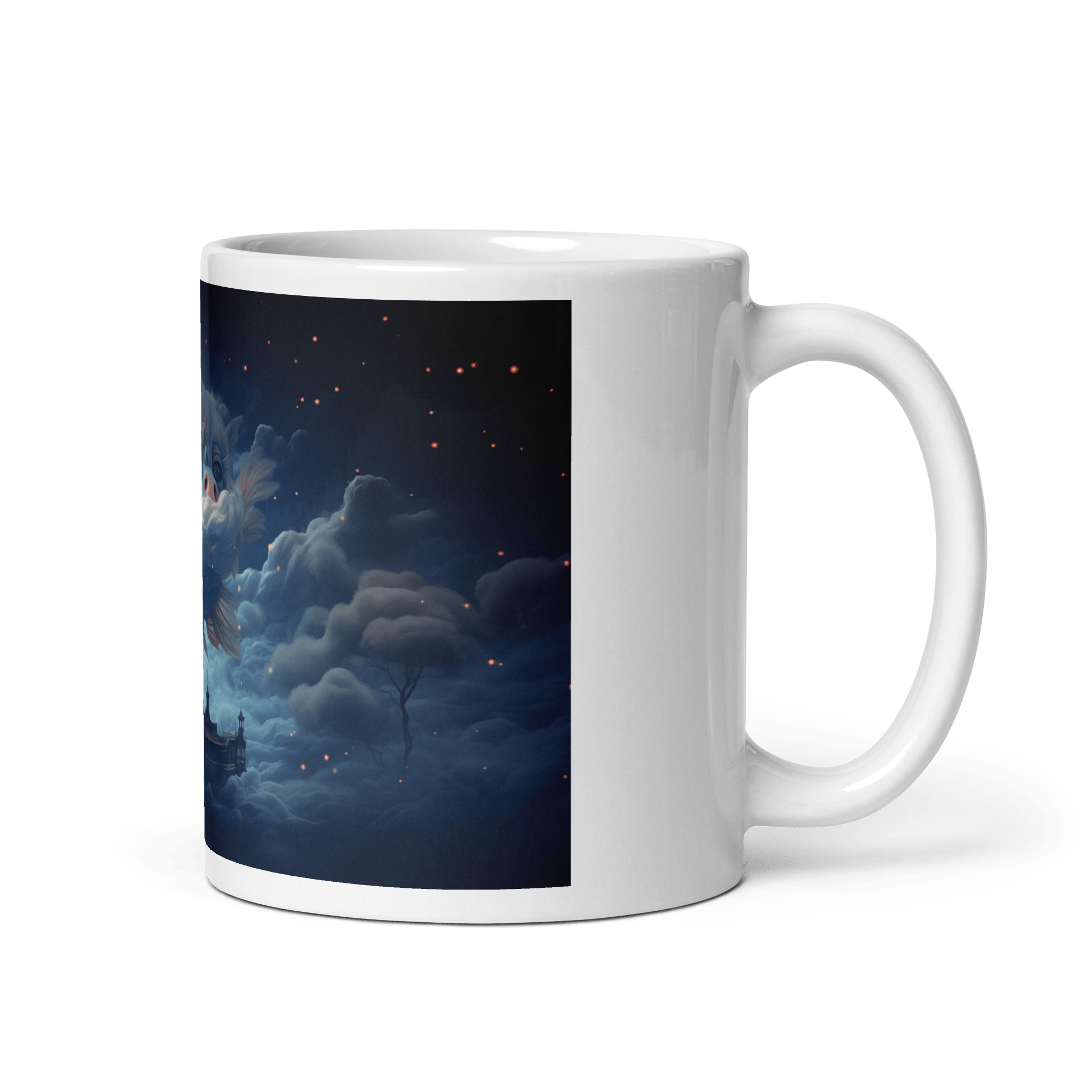 Dream Fish White Glossy Mug - Cups - Cloutropolis