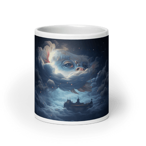 Dream Fish White Glossy Mug - Cups - Cloutropolis