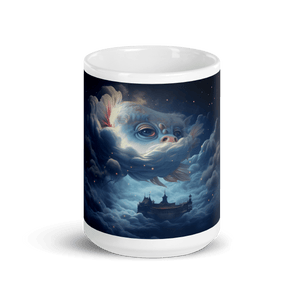 Dream Fish White Glossy Mug - Cups - Cloutropolis