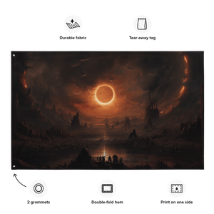 Emergent Eclipse Flag - Wall Flag - Cloutropolis