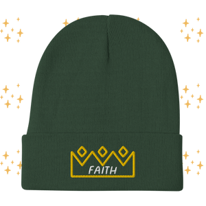 Faith Embroidered Beanie - Cloutropolis