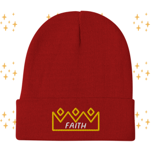 Faith Embroidered Beanie - Cloutropolis