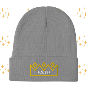 Faith Embroidered Beanie - Cloutropolis