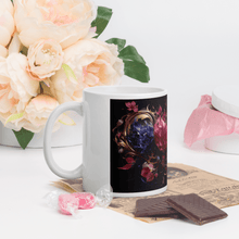 画像をギャラリー ビューアに読み込みます、 Four Flowers White Glossy Mug - Cups - Cloutropolis