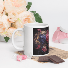 画像をギャラリー ビューアに読み込みます、 Four Flowers White Glossy Mug - Cups - Cloutropolis