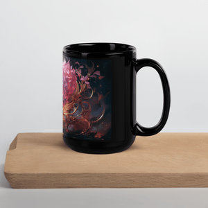 Infernal Heart Black Glossy Mug - Cloutropolis