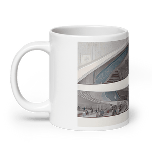 Library of Learning White Glossy Mug - Cloutropolis