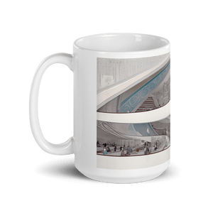 Library of Learning White Glossy Mug - Cloutropolis