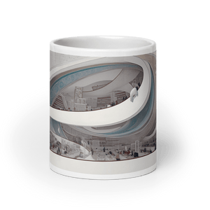 Library of Learning White Glossy Mug - Cloutropolis