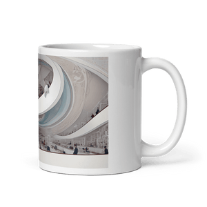 Library of Learning White Glossy Mug - Cloutropolis