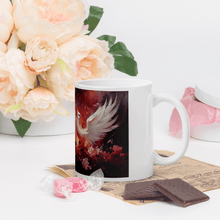 Cargar imagen en el visor de la galería, Love Bird White Glossy Mug - Cups - Cloutropolis