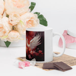 Love Bird White Glossy Mug - Cups - Cloutropolis