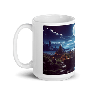 Moonveil Isles White Glossy Mug - Cloutropolis