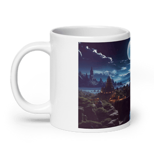 Moonveil Isles White Glossy Mug - Cloutropolis