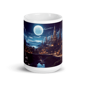 Moonveil Isles White Glossy Mug - Cloutropolis